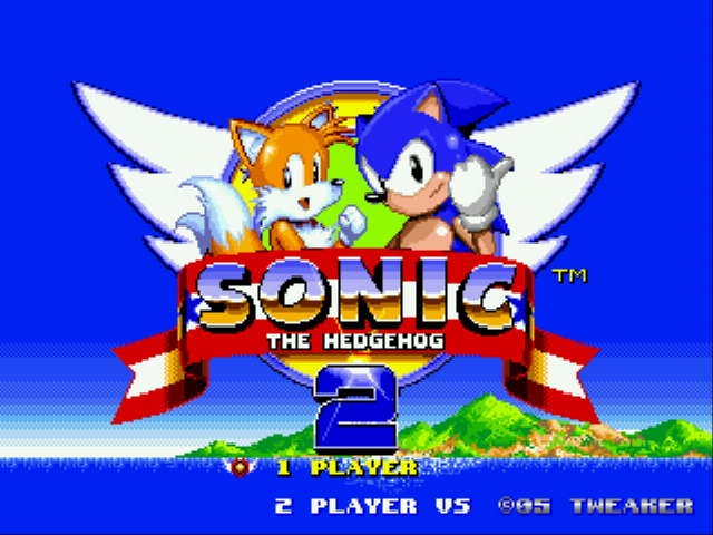 Sonic 2 Megamix Title Screen